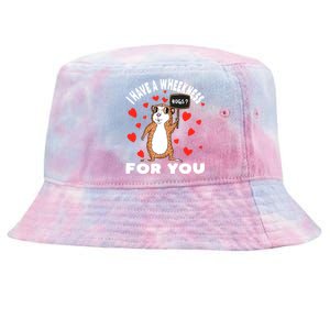 I Have A Weakness For You Guinea Pig Meaningful Gift Tie-Dyed Bucket Hat