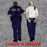 I Have A Dream Police Arrest Trump Toddler Hoodie