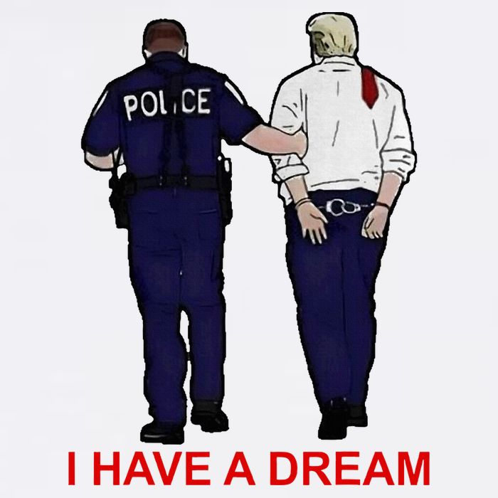 I Have A Dream Police Arrest Trump Flatbill Hat