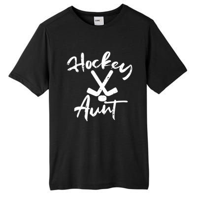 Ice Hockey Aunt Cute Mothers Day Aunty Auntie Nephew Great Gift Tall Fusion ChromaSoft Performance T-Shirt