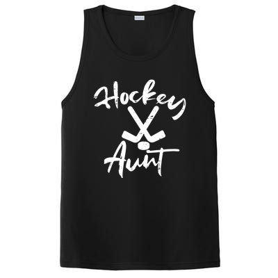 Ice Hockey Aunt Cute Mothers Day Aunty Auntie Nephew Great Gift PosiCharge Competitor Tank