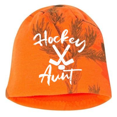 Ice Hockey Aunt Cute Mothers Day Aunty Auntie Nephew Great Gift Kati - Camo Knit Beanie