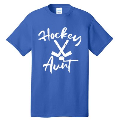 Ice Hockey Aunt Cute Mothers Day Aunty Auntie Nephew Great Gift Tall T-Shirt