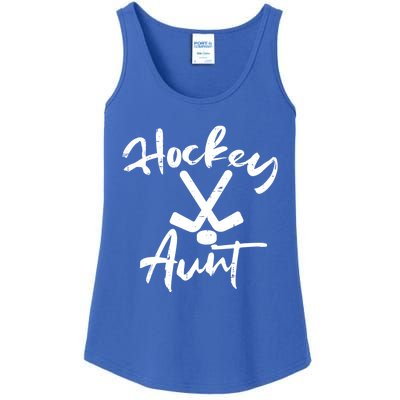 Ice Hockey Aunt Cute Mothers Day Aunty Auntie Nephew Great Gift Ladies Essential Tank