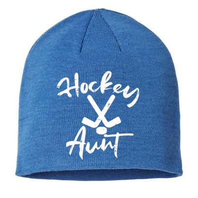 Ice Hockey Aunt Cute Mothers Day Aunty Auntie Nephew Great Gift Sustainable Beanie