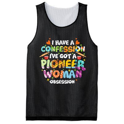 I Have A Confession I’ve Got Pioneer Woman Obsession Mesh Reversible Basketball Jersey Tank