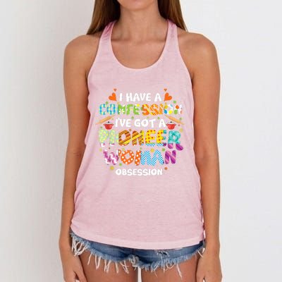 I Have A Confession I’ve Got Pioneer Woman Obsession Women's Knotted Racerback Tank