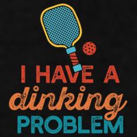 I HAVE A DINKING PROBLEM PICKLEBALL Dink Pickle Ball Meme Ladies PosiCharge Tri-Blend Wicking Tank