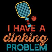 I HAVE A DINKING PROBLEM PICKLEBALL Dink Pickle Ball Meme Drawstring Bag