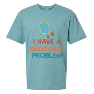 I HAVE A DINKING PROBLEM PICKLEBALL Dink Pickle Ball Meme Sueded Cloud Jersey T-Shirt