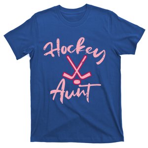 Ice Hockey Aunt Cute Mothers Day Aunty Auntie Nephew Meaningful Gift T-Shirt