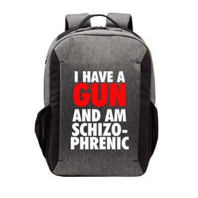 I Have A Gun And Am Schizophrenic Vector Backpack