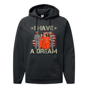 I Have A Dream Funny Biden Performance Fleece Hoodie