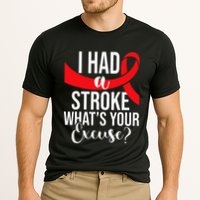 I Had A Stroke  Stroke Survivor Red Awareness Ribbon Performance Shirt