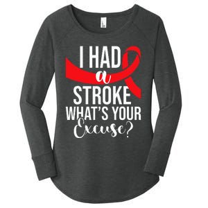 I Had A Stroke  Stroke Survivor Red Awareness Ribbon Women's Perfect Tri Tunic Long Sleeve Shirt