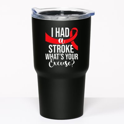 I Had A Stroke  Stroke Survivor Red Awareness Ribbon Tumbler