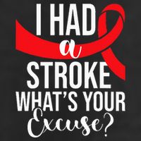 I Had A Stroke  Stroke Survivor Red Awareness Ribbon Golf Towel