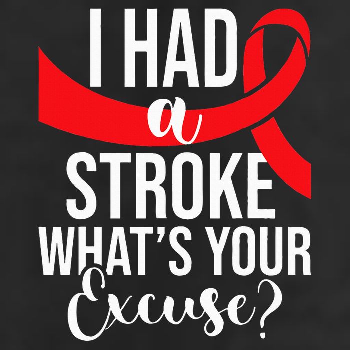 I Had A Stroke  Stroke Survivor Red Awareness Ribbon Golf Towel