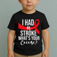 I Had A Stroke  Stroke Survivor Red Awareness Ribbon Toddler T-Shirt