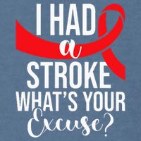 I Had A Stroke  Stroke Survivor Red Awareness Ribbon Garment-Dyed Sweatshirt