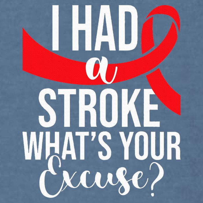 I Had A Stroke  Stroke Survivor Red Awareness Ribbon Garment-Dyed Sweatshirt