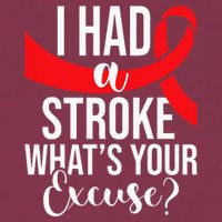 I Had A Stroke  Stroke Survivor Red Awareness Ribbon 16oz Travel Tumbler