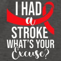 I Had A Stroke  Stroke Survivor Red Awareness Ribbon Vector Backpack