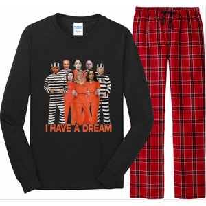 I Have A Dream Funny Biden Anti Kamala Long Sleeve Pajama Set