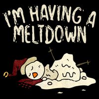 I'm Having A Meltdown Funny Snowman Stripe Pom Pom Beanie