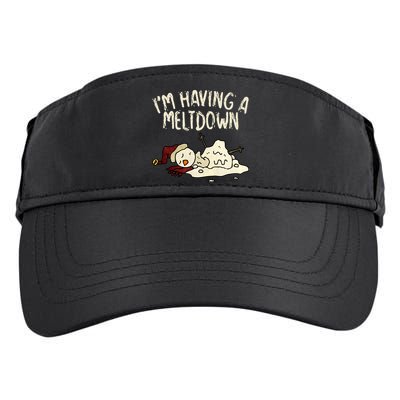 I'm Having A Meltdown Funny Snowman Adult Drive Performance Visor