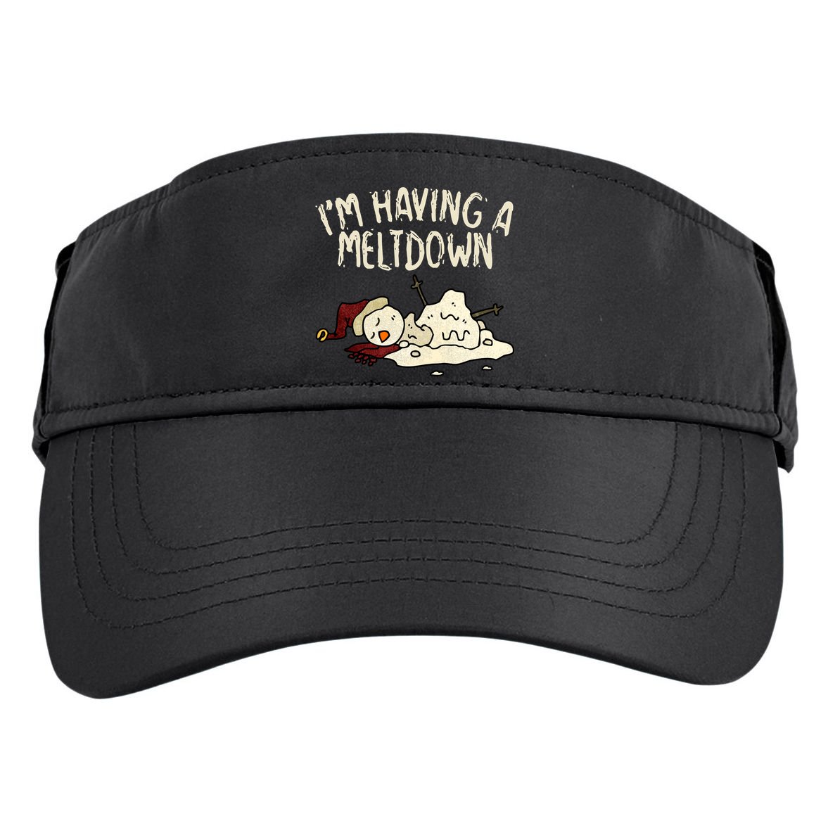 I'm Having A Meltdown Funny Snowman Adult Drive Performance Visor