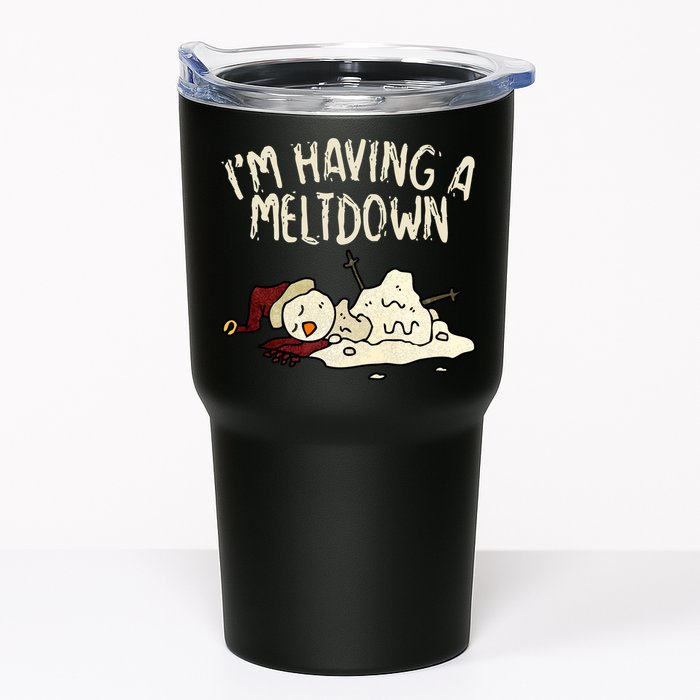 I'm Having A Meltdown Funny Snowman Tumbler