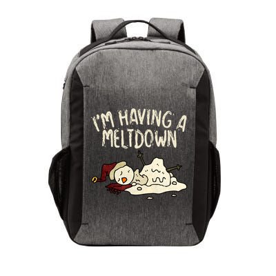 I'm Having A Meltdown Funny Snowman Vector Backpack