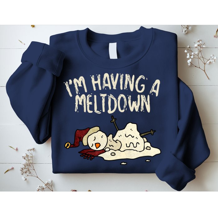 I'm Having A Meltdown Funny Snowman Sweatshirt