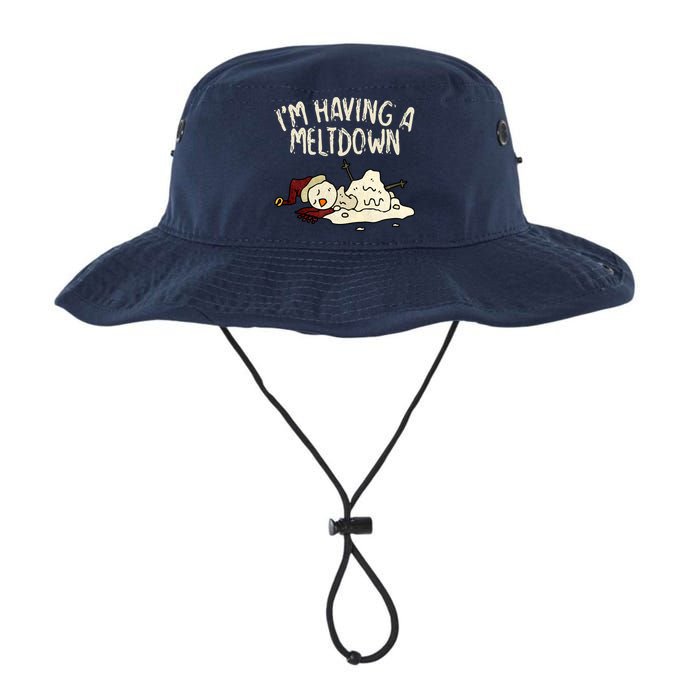 I'm Having A Meltdown Funny Snowman Bucket Hat