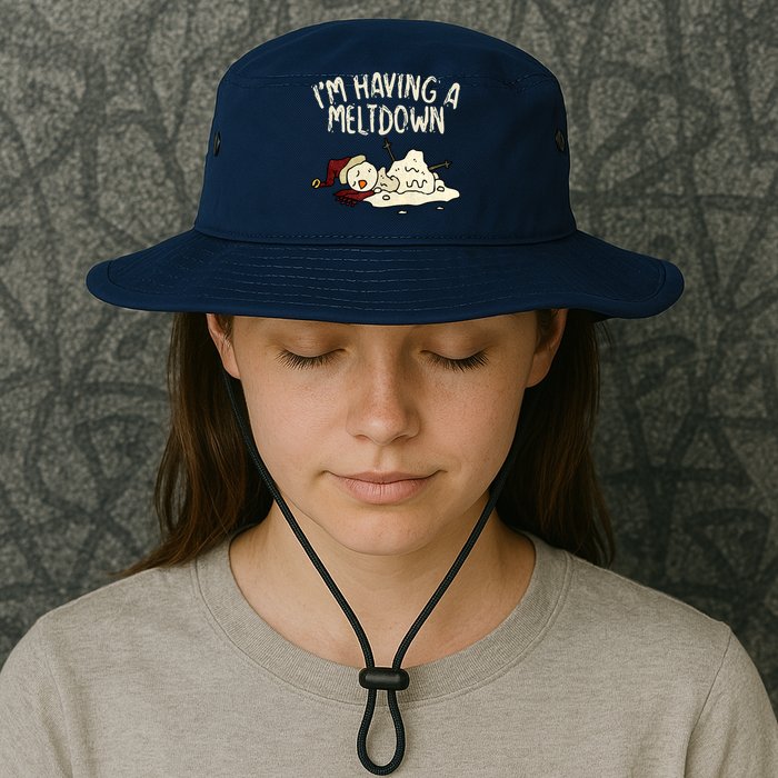 I'm Having A Meltdown Funny Snowman Bucket Hat