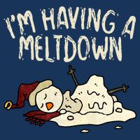 I'm Having A Meltdown Funny Snowman Bucket Hat