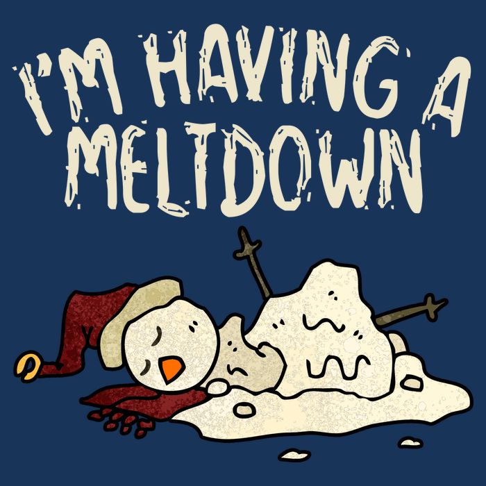 I'm Having A Meltdown Funny Snowman Bucket Hat