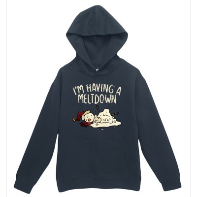 I'm Having A Meltdown Funny Snowman Urban Pullover Hoodie