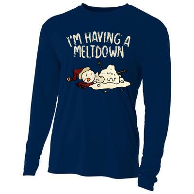 I'm Having A Meltdown Funny Snowman Cooling Performance Long Sleeve Crew