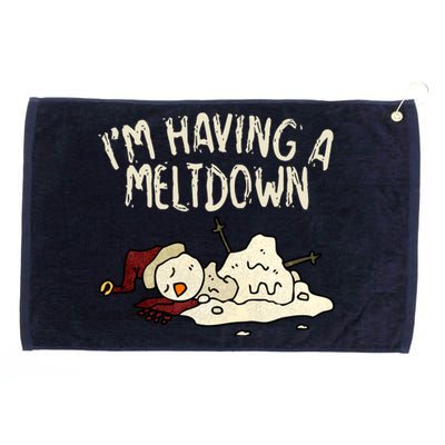 I'm Having A Meltdown Funny Snowman Grommeted Golf Towel