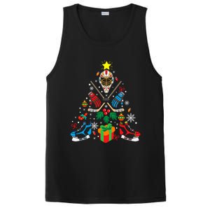 Ice Hockey And Hockey Christmas Trees Funny Gift Or Ice Hockey Cute Gift PosiCharge Competitor Tank