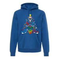 Ice Hockey And Hockey Christmas Trees Funny Gift Or Ice Hockey Cute Gift Premium Hoodie