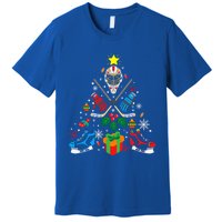 Ice Hockey And Hockey Christmas Trees Funny Gift Or Ice Hockey Cute Gift Premium T-Shirt