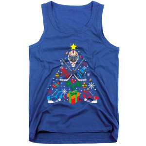 Ice Hockey And Hockey Christmas Trees Funny Gift Or Ice Hockey Cute Gift Tank Top