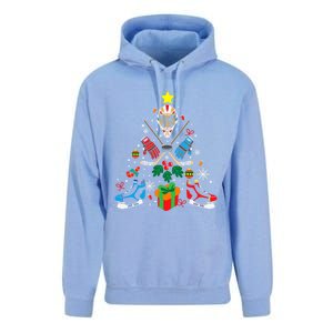 Ice Hockey And Hockey Christmas Trees Funny Gift Or Ice Hockey Cute Gift Unisex Surf Hoodie