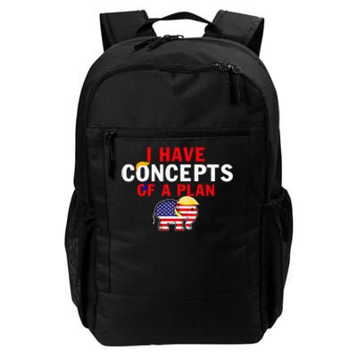 I Have A Concept Of A Plan Funny Trump Harris Daily Commute Backpack