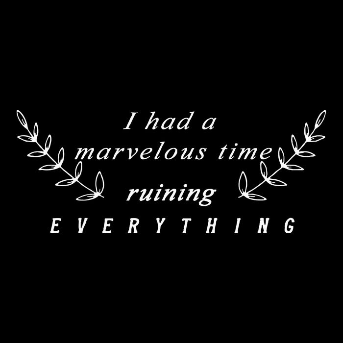 I Had A Marvelous Time Ruining Everything Cropped Pullover Crew