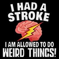 I Had A Stroke I Am Allowed To Do Weird Things Flash Brain Cooling Performance Crew T-Shirt