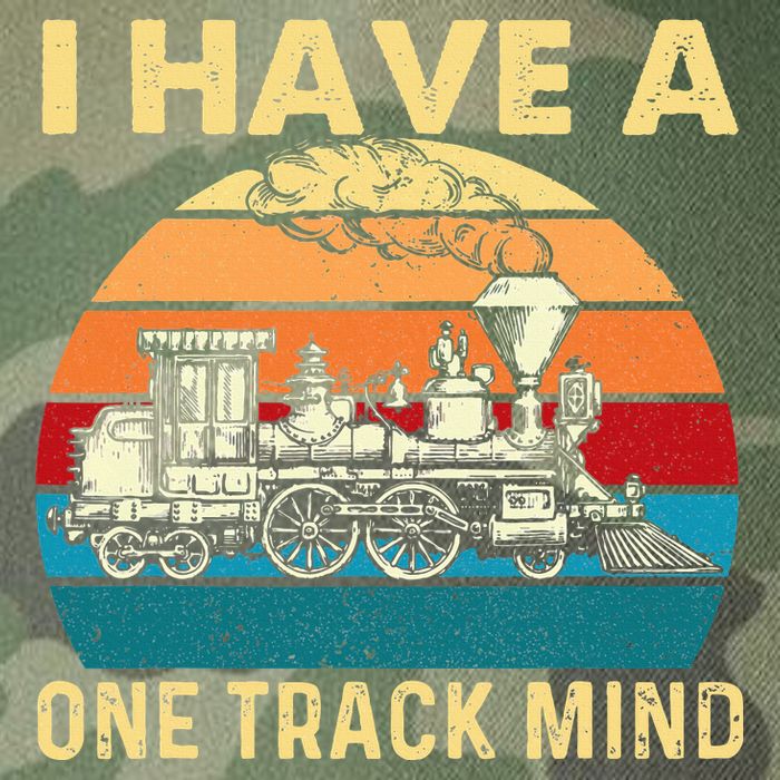 I Have A One Track Mind Trainspotter Model Train Railroad Legacy Tie Dye Trucker Hat